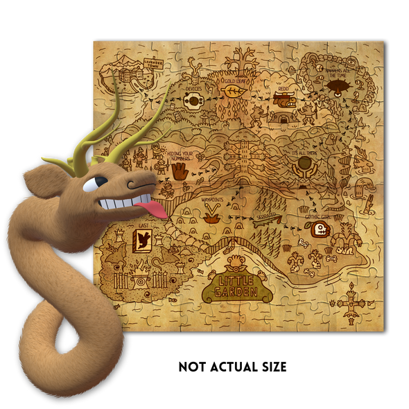 Dwellings 'Little Garden' - Limited Edition Serpent Plushie & Puzzle Map