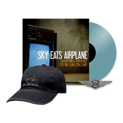 Sky Eats Airplane - E.P.O.T.W.D. Translucent Blue Vinyl + Hat Bundle
