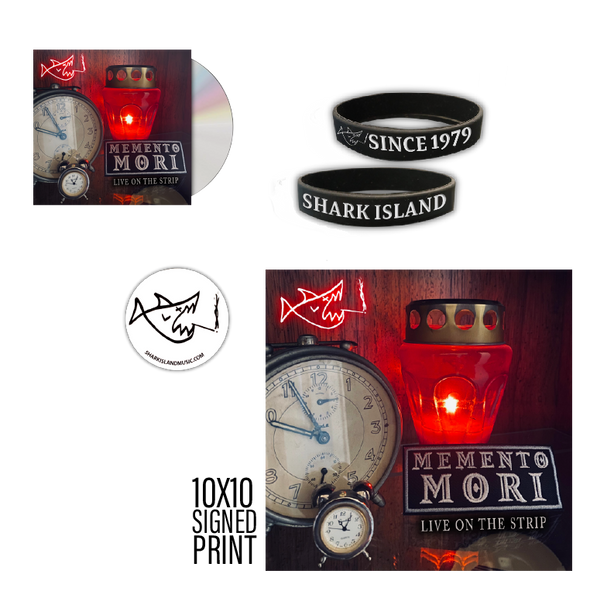 SHARK ISLAND - “MOMENTO MORI Live On The Strip” CD w/ Signed Flat Bundle