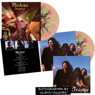 Trapeze - 'Medusa' Amber with Purple, Green, & Black Splatter Vinyl Bundle
