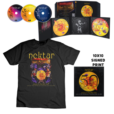 Nektar - Journey to The Other Side Live at The Dunellen Theatre June 2023 CD/Blu-Ray + T-Shirt Bundle