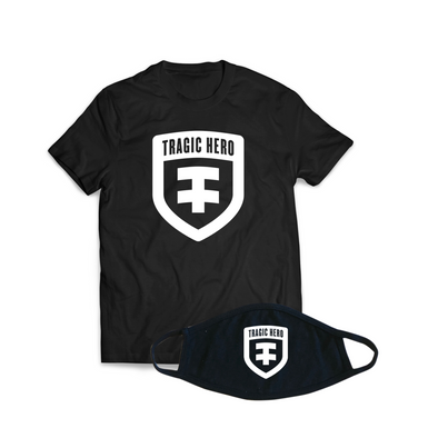 Tragic Hero Records - Modern Label Shirt & Face Mask Bundle