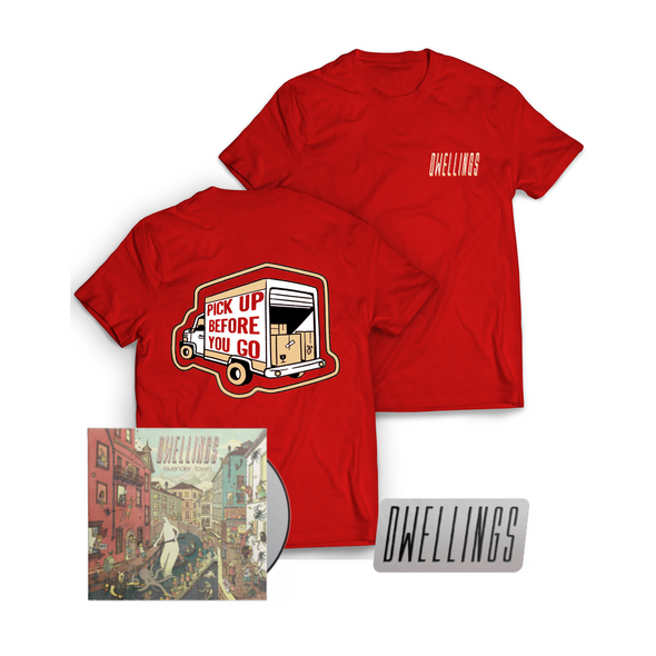 Dwellings - "Pick Up Before You Go" T-Shirt $20 Bundle