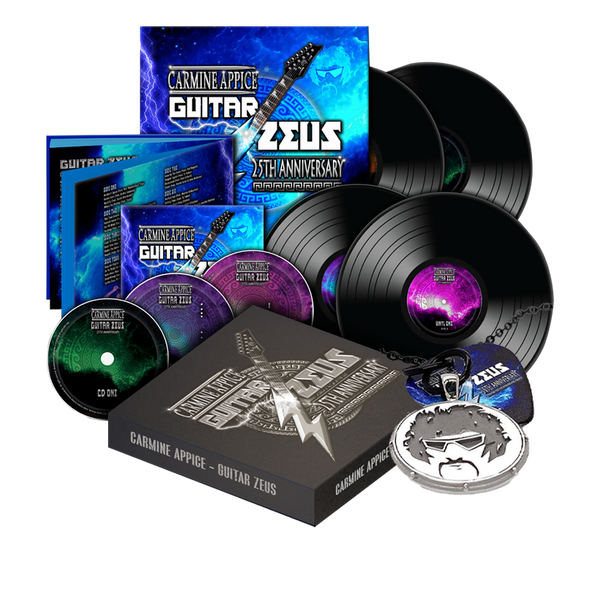 Carmine Appice - "Guitar Zeus 25th Anniversary" Box Set + Necklace Bundle