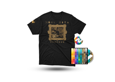 Neil Zaza - "Vermeer" CD & Portrait T-Shirt Bundle