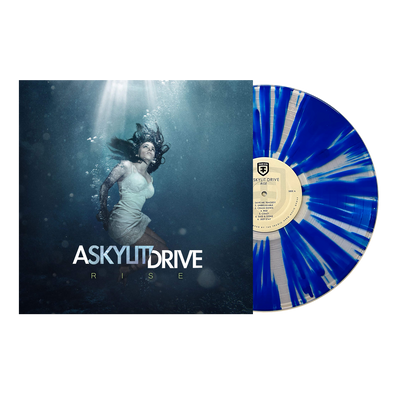 A Skylit Drive "Rise" Clear/Blue Splatter Vinyl