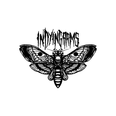 In Dying Arms - 4"x4" Death Moth Sticker