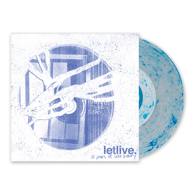 letlive. "10 Years of Fake History" Clear w/ Blue Whirlpool Vinyl